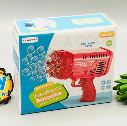 Bazooka Bubble Water Gun | Rechargeable Bubble Blaster Toy for Kids | Outdoor Fun
